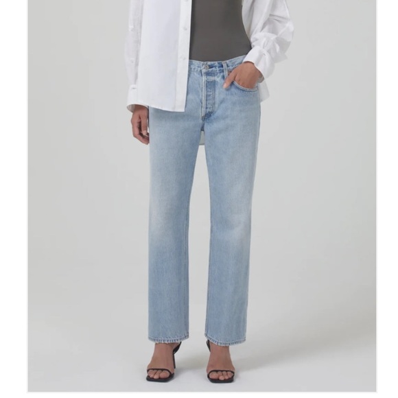 Citizens Of Humanity Denim - new Citizens of Humanity neve low slung relaxed straight jean in light wash